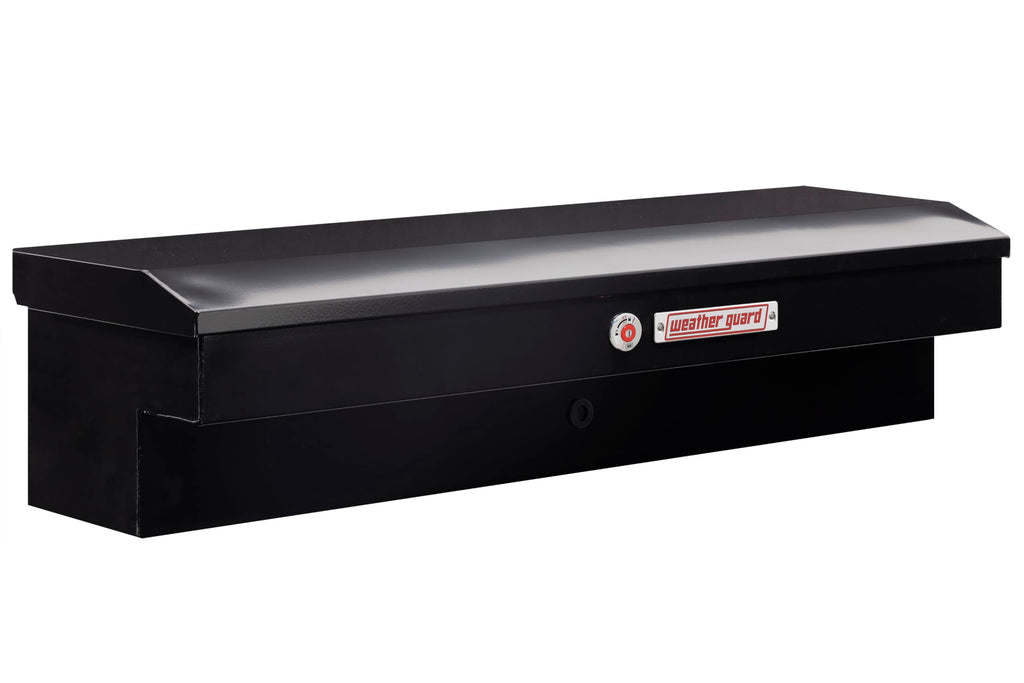 Weather Guard Model 175-5-04 56in Lo-Side Box, Steel, Gloss Black, 4.0 cu ft