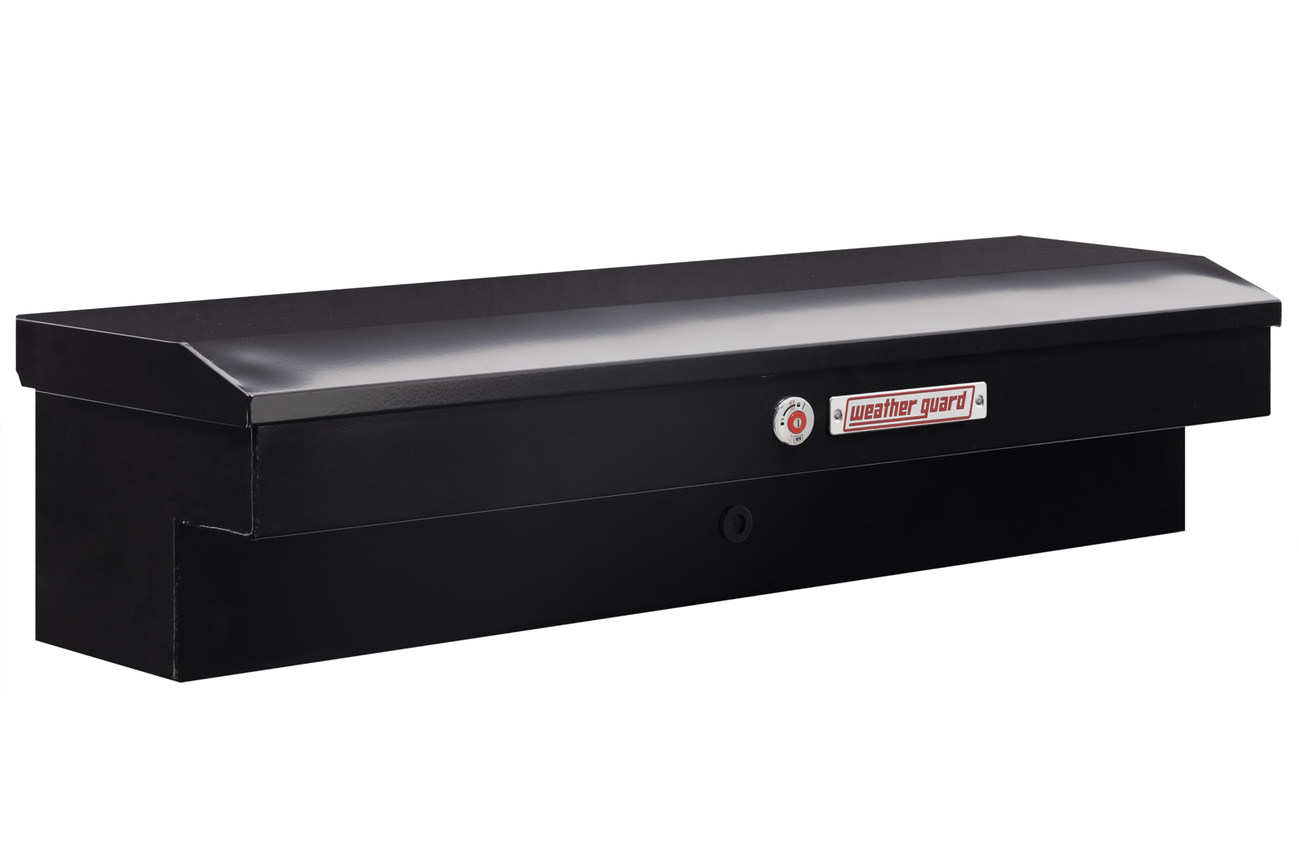 Weather Guard Model 175-5-04 56in Lo-Side Box, Steel, Gloss Black, 4.0 cu ft