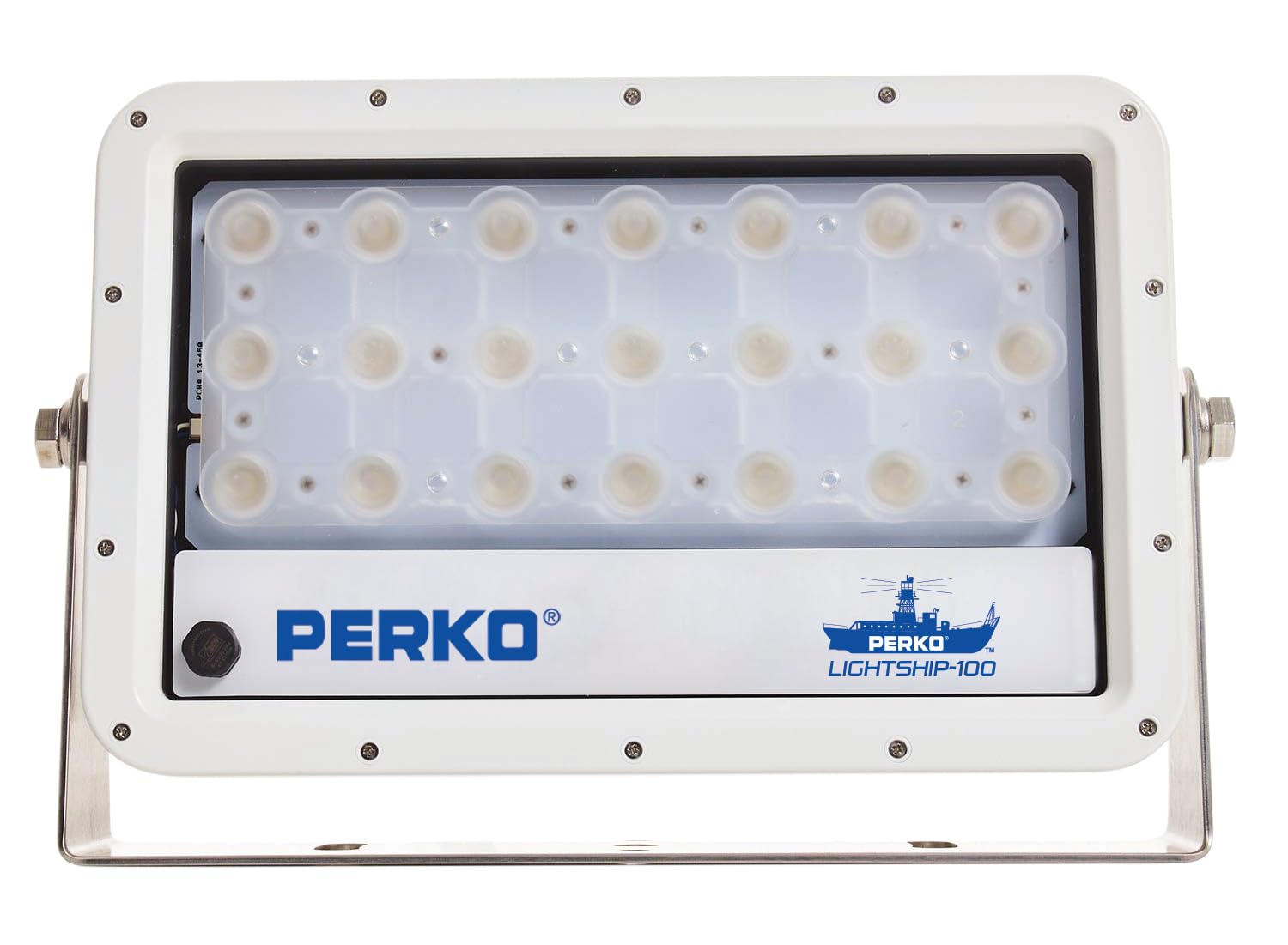 Perko 1643100F0W Lightship 100 High Performance LED Floodlight - 13,300 Lumens, White