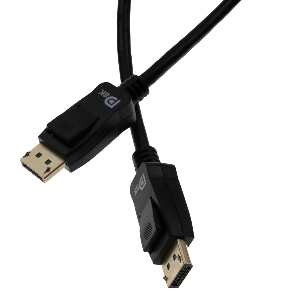 VESA Certified DisplayPort 1.4 Video Cable Male to Male - 32.4 Gbit/s, 8K@60Hz/4K@120Hz, HDR, DSC, Gold-Plated Connectors, 3 Feet