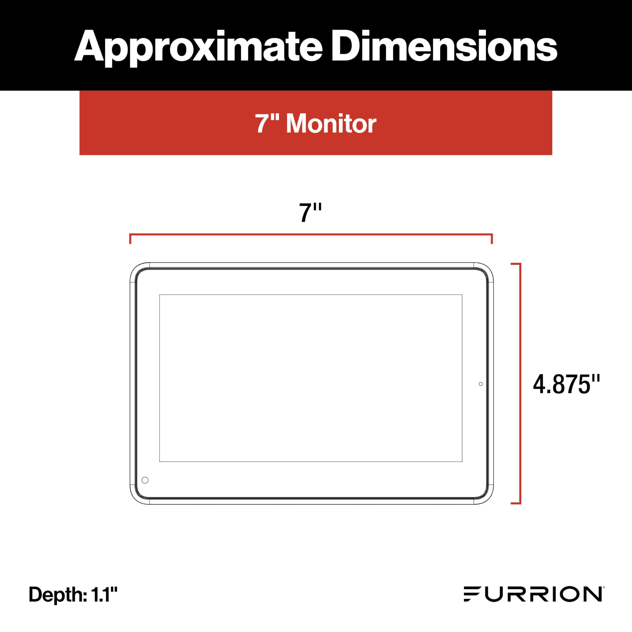 Furrion Vision S+ Wireless RV Observation System, 7" Monitor, FOS7HTASF