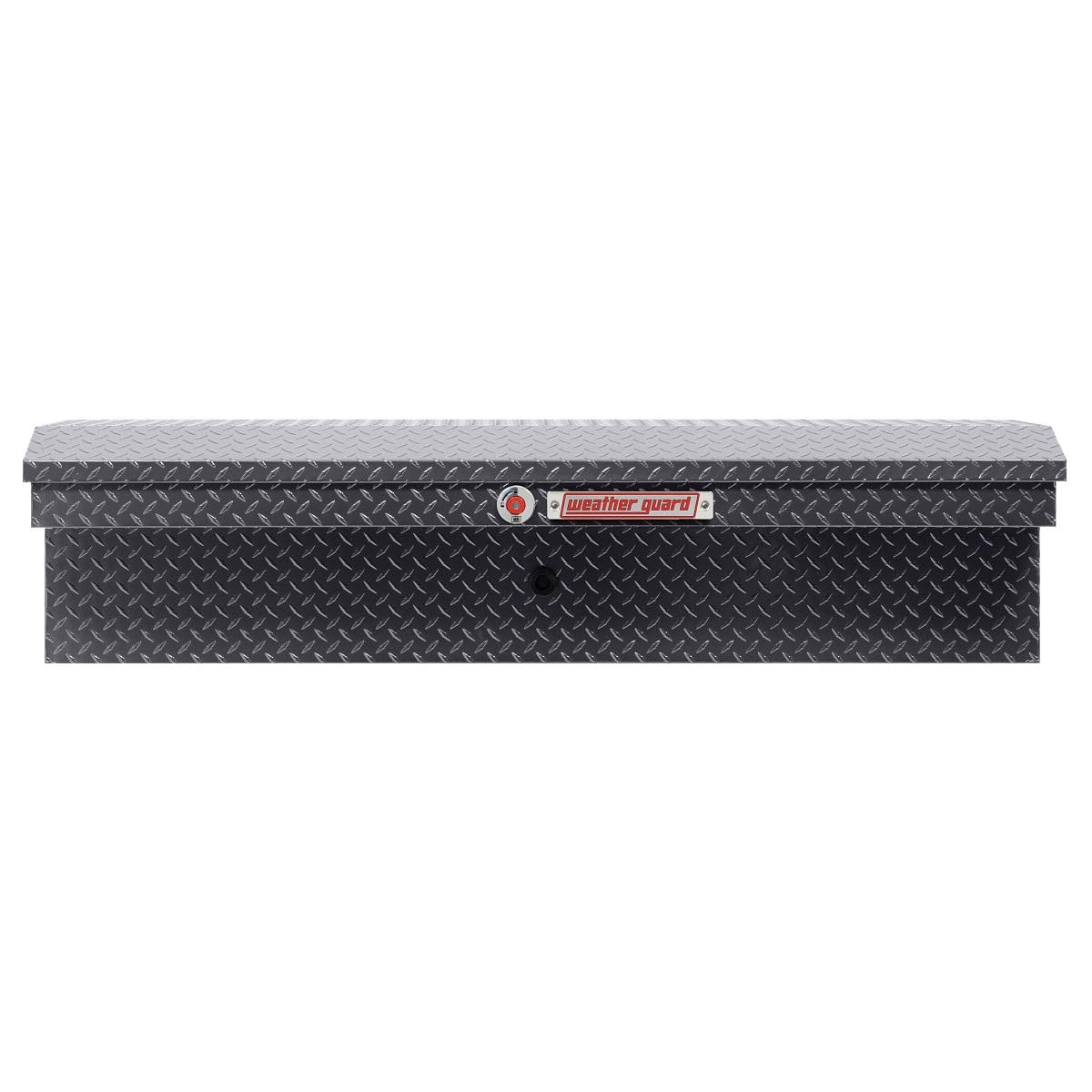 Weather Guard Model 178-6-04 56in Low Profile Lo-Side Box, Aluminum, Gunmetal Gray, 4.0 cu ft