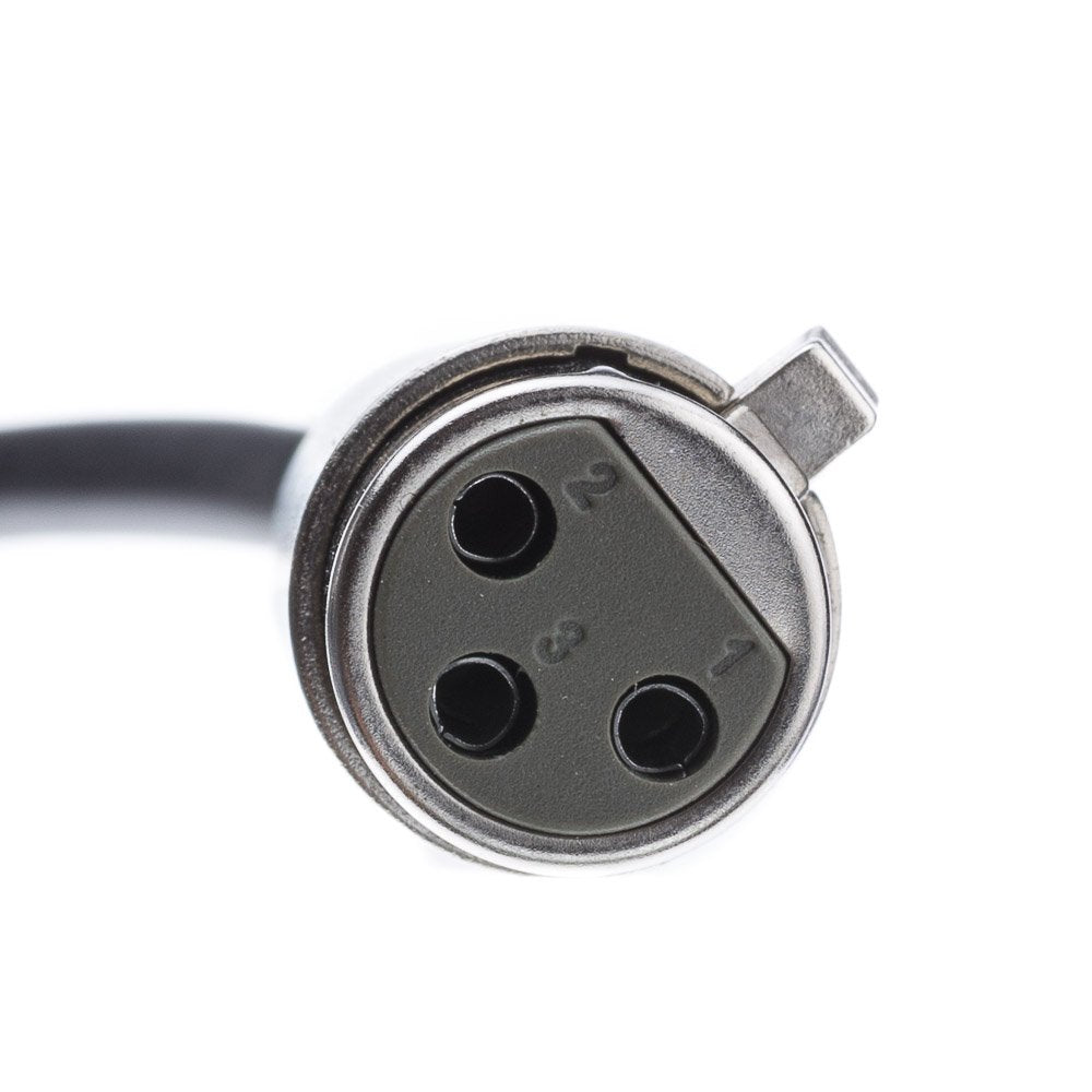 CableWholesale 3-Pin XLR Female to 1/4" Mono Male Audio Cable, 24 AWG Microphone Cable, 10 feet
