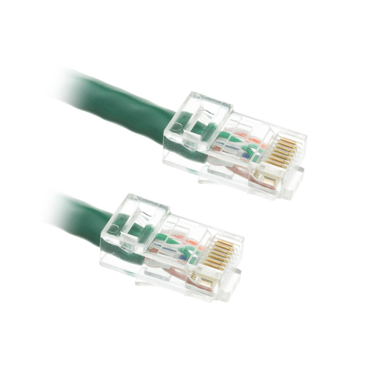 CableWholesale 2-Foot Electronics Accessories Cat6 Ethernet Patch Cable, Bootless, Green (845-10X8-15102)