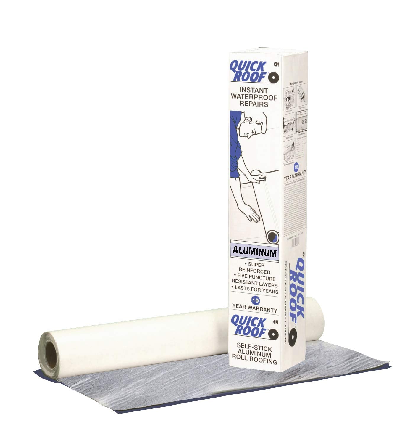 Cofair QR36 Quick Roof Pro Aluminum Waterproof Repair Tape - 36" x 33.5'