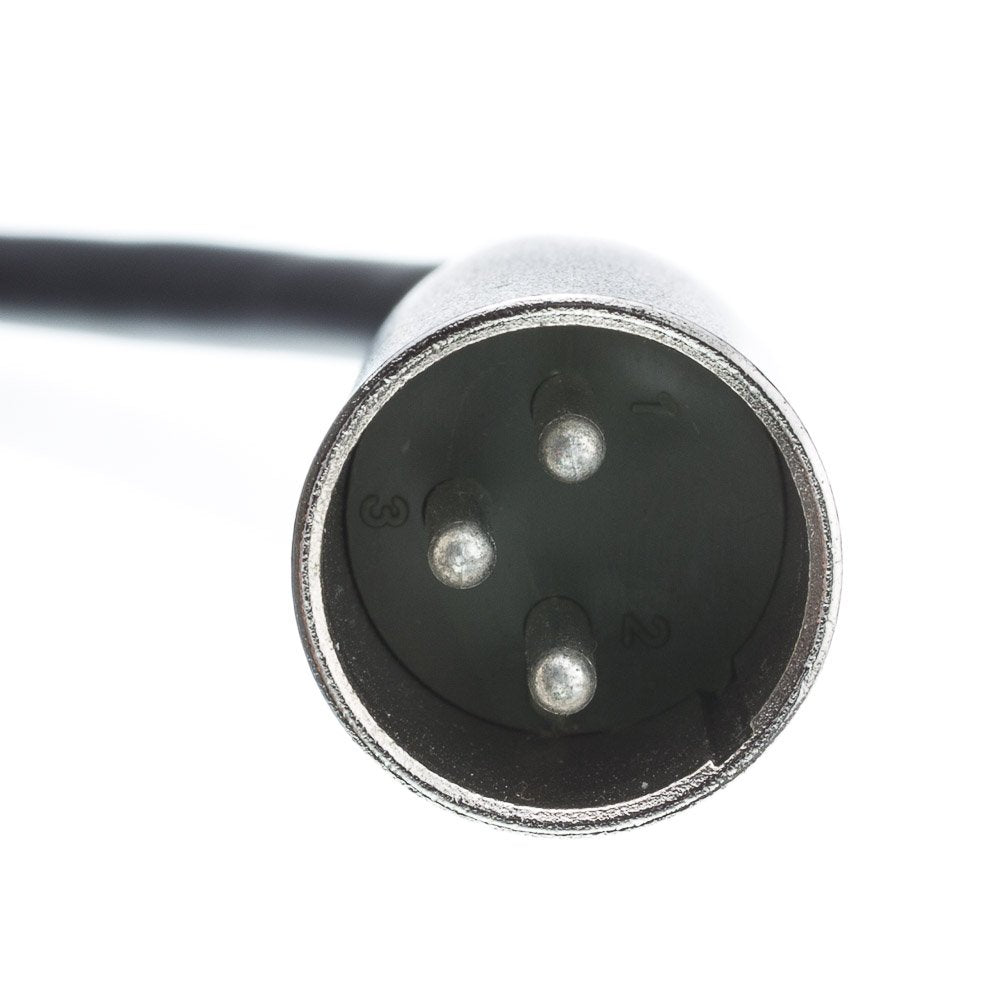 CableWholesale 3-Pin XLR Male to 1/4" Mono Male Audio Cable, 24 AWG Microphone Cable, 25 feet
