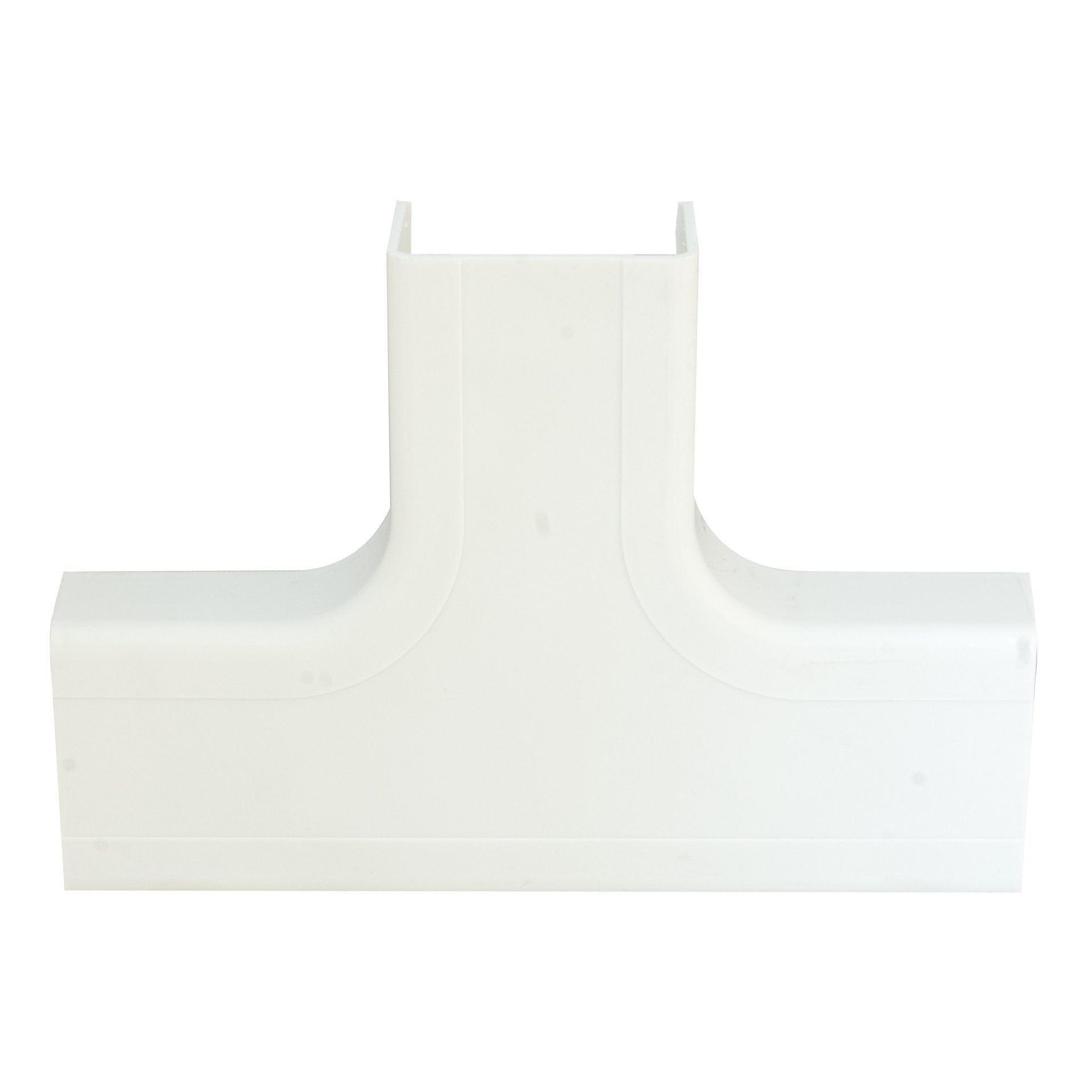 Cord Cover Cable Raceway, 1.25 inch Surface Mount Cable Raceway Tee On-Wall Cord Concealer (Junctions 3 Raceway Runs), Cord Organizer/Wire Hider and Protector, White, Cablewholesale