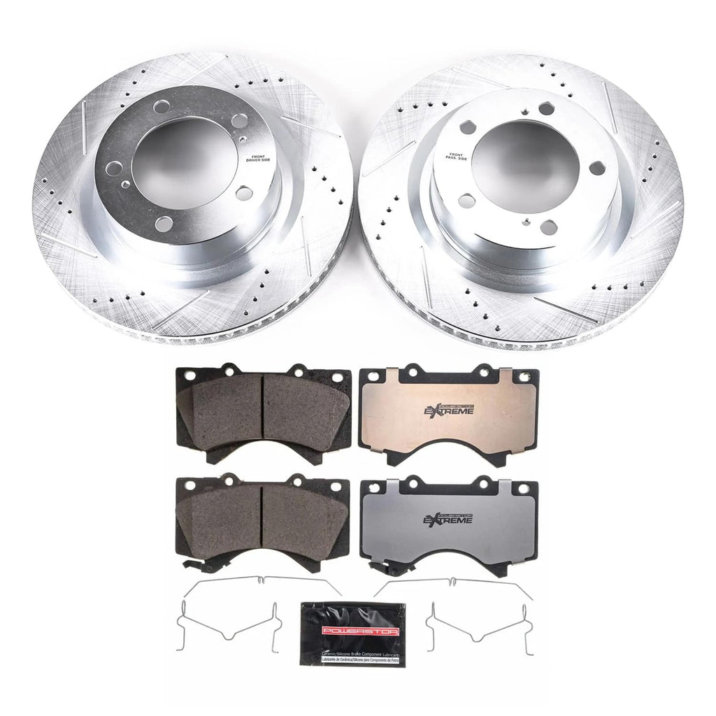 PowerStop Z36 Truck & Tow Brake Pad & Rotor Kit Front K2952-36