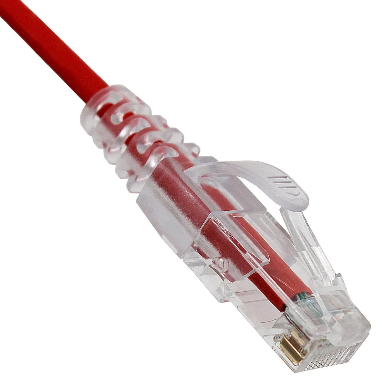 CableWholesale Cat6a Slim Ethernet Patch Cable, 28AWG, 500MHZ, ETL/UL/CSA Approved, RJ45 Copper Connector Snagless/Boot, Internet Network Patch Cable, 6 Inches, Gray