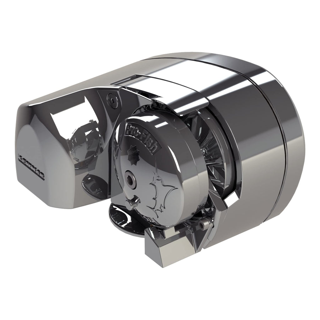 Lewmar Pro Fish 700 Fishing Windlass for 1/4" G4 Chain, Auto Free-Fall System, Maximum Pull 700 lbs., 316 Stainless Steel Construction, for Boats up to 38' - 2020201159