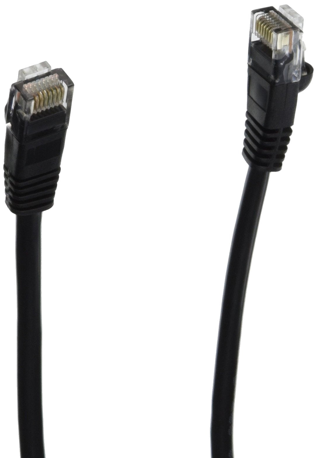 CableWholesale 350MHz 10-Feet CAT5E, UTP Cable with Molded Boot, Black (10X6-02210)