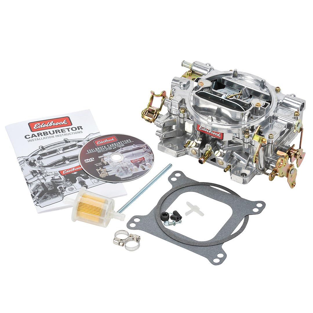 Edelbrock 1407 Performer 750 CFM Square Bore 4-Barrel Air Valve Secondary Manual Choke New Carburetor