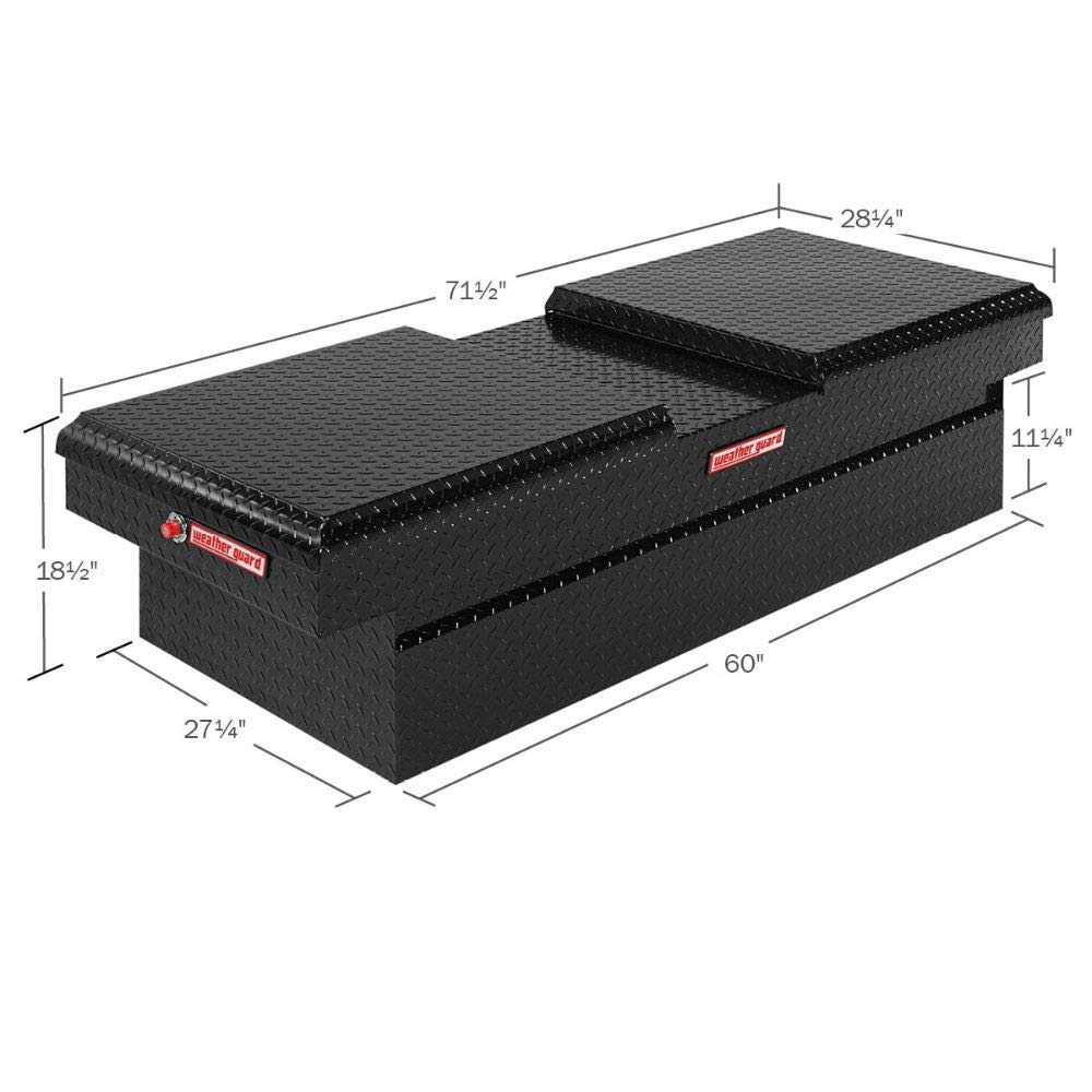 Gull Wing Wide FS LB Black Aluminum Box
