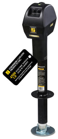 Stromberg Carlson JET-4500 Electric Tongue Jack - Heavy Duty Powered Jack with Ball Screw Mechanism, 18" Travel & 4.5" Drop Down Leg, Stabilizing, Leveling & Lifting RV, Campers, Trailers, 4500 lb