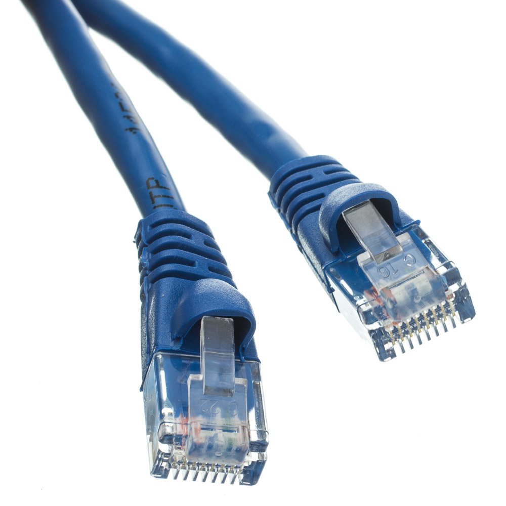 CableWholesale Cat5e Ethernet Cable, 24AWG, RJ45 Gold Plate Connector, ETL, 4 Pair Stranded Copper, Snagless Boot Unshielded Twisted Pair (UTP) Internet Network Patch Cable, 4 Foot, Blue