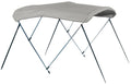 Carver A5469TB-10 Assembled 54" x 6' x 67-72" 3-Bow Bimini Top with Boot, Gray