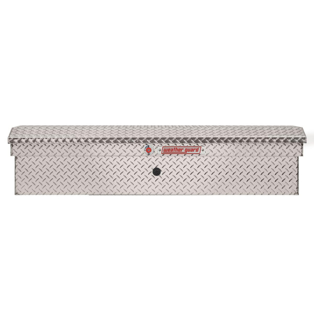 Weather Guard Model 178-0-04 56in Low Profile Lo-Side Box, Aluminum, Clear, 4.0 cu ft