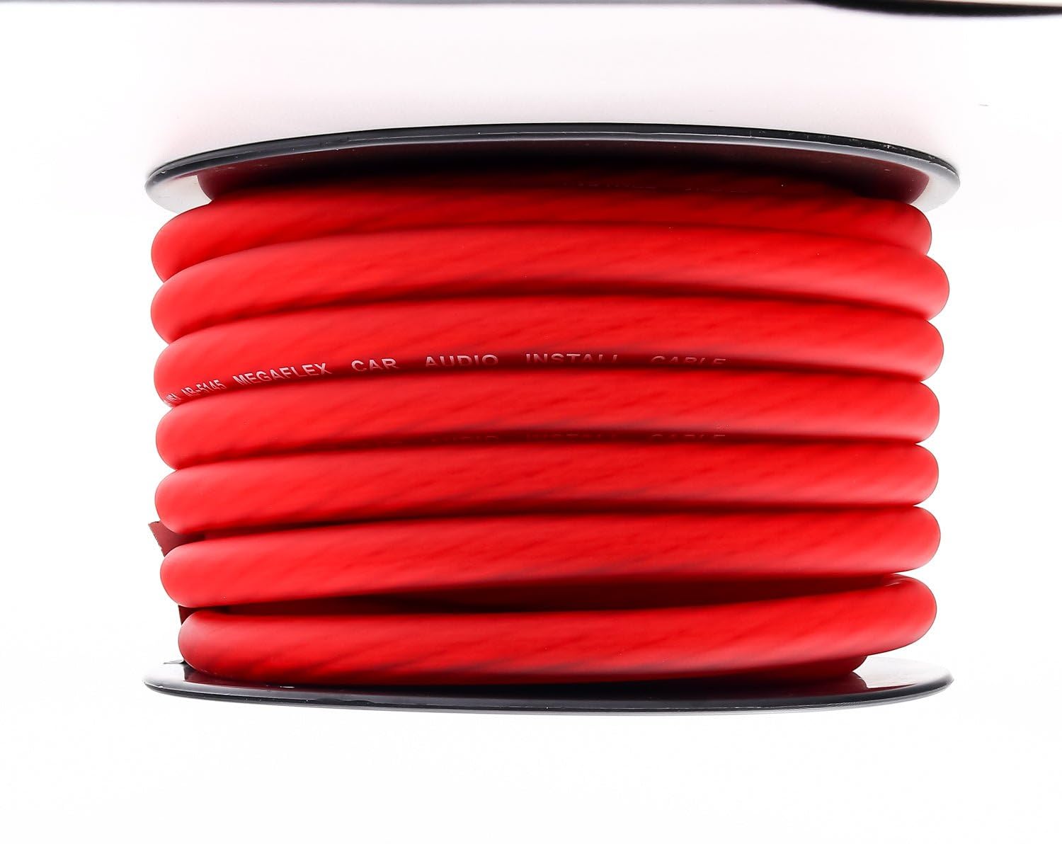 American Bass 1/0 Gauge Mega Flex Power Cable 25ft Red Roll