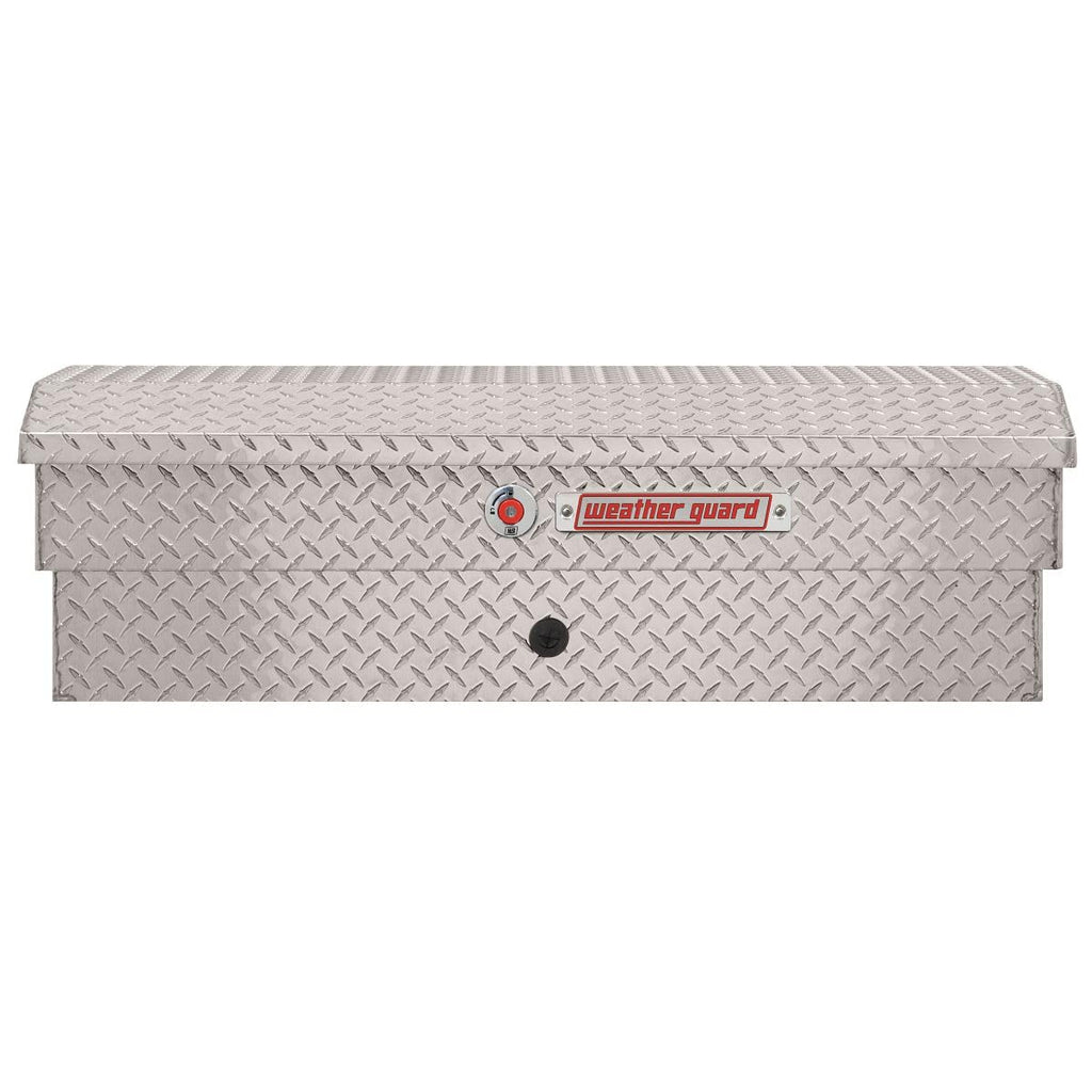 Weather Guard Model 184-0-04 41in Lo-Side Truck Box, Aluminum, Clear, 3.0 cu ft capacity