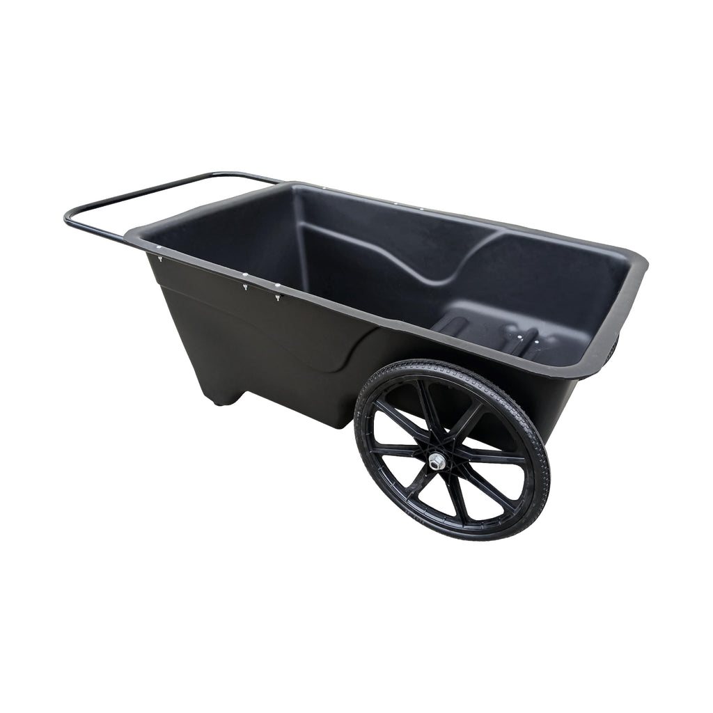 Taylor Made Dock Pro Dock Cart, 65 x 32 x 23-Inch, Ergonomic, Curved Handle, Marine Plastic Rim Wheels, 12 Cubic Feet, 350 lbs. Capacity, Hand Wheelbarrow for Garden, Landscape, Yard, Cargo - 1060
