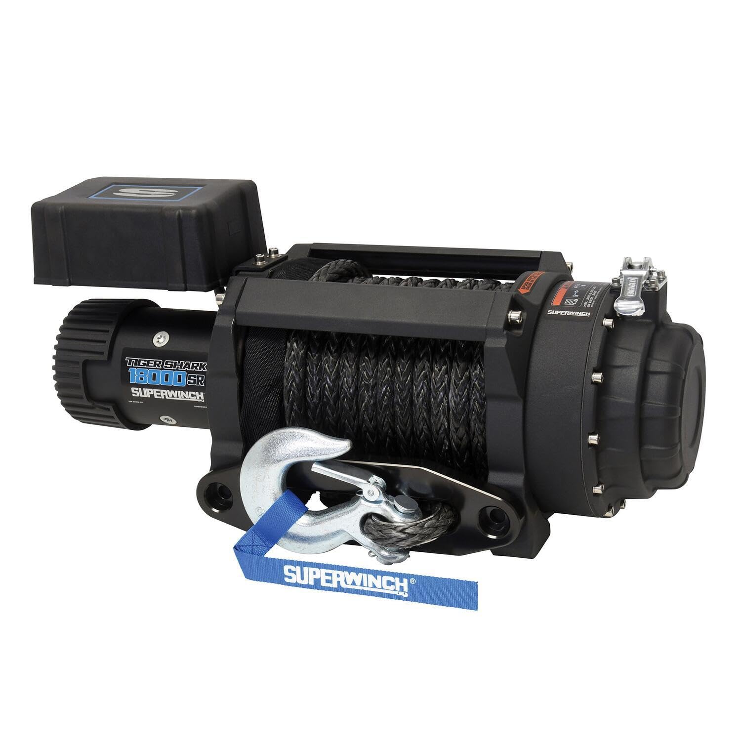 Superwinch 1518001 Tiger Shark 18000SR 12V DC Winch 18,000lb/8165kg