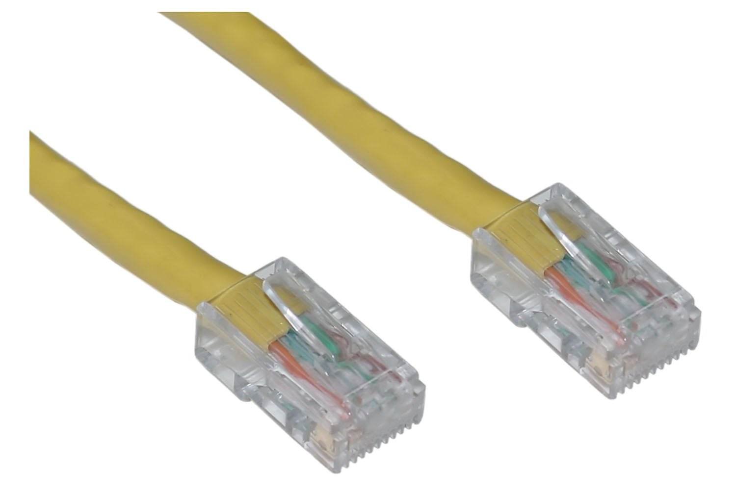 Offex Cat5e Ethernet Patch Cable, Bootless, 2-Foot, Yellow (OF-10X6-18102)