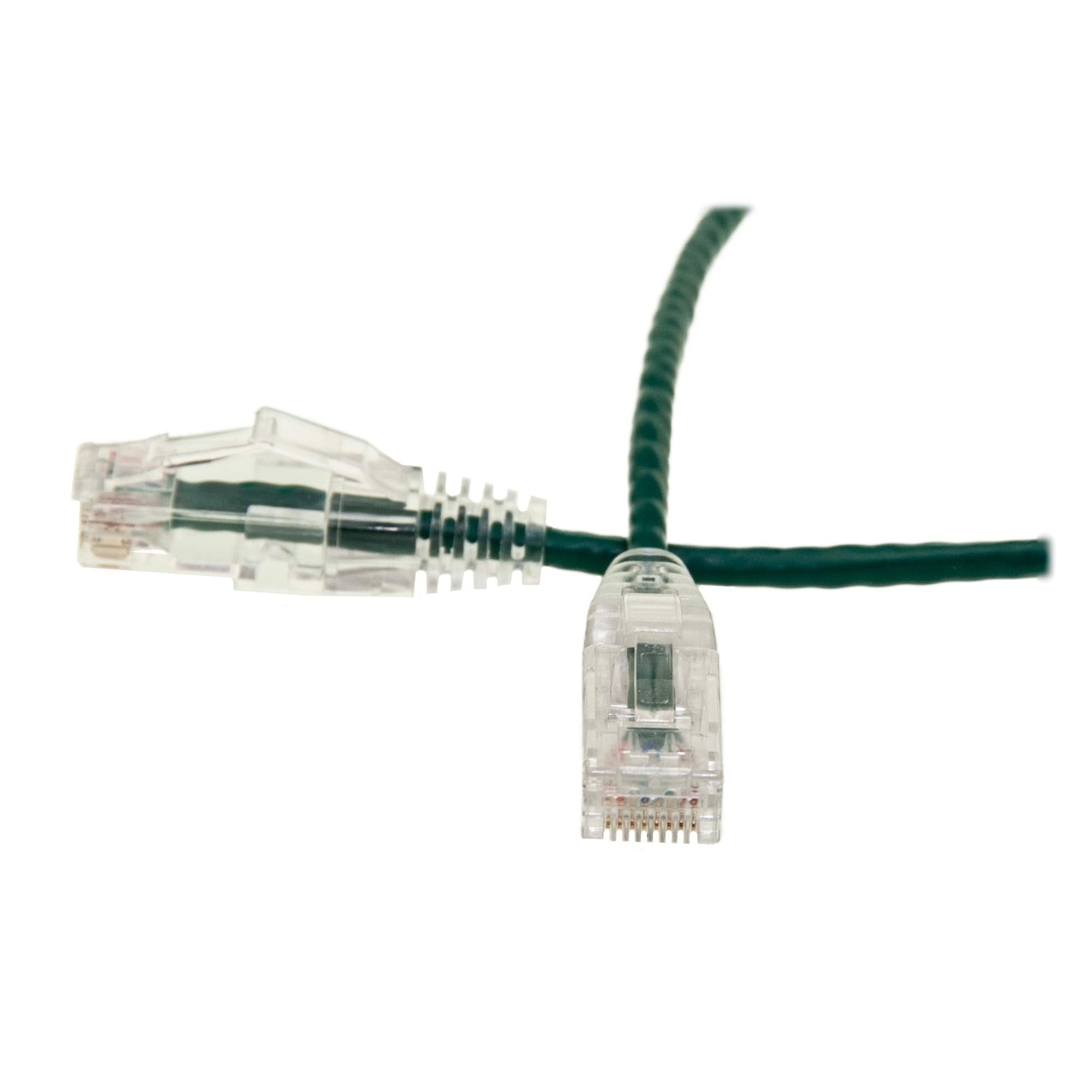 CableWholesale Cat6 Slim Ethernet Patch Cable, 28AWG, ETL Approved, RJ45 Gold Plate Connector Snagless/Boot Unshielded Twisted Pair (UTP), Internet Network Patch Cable, Gray, 6 Inch