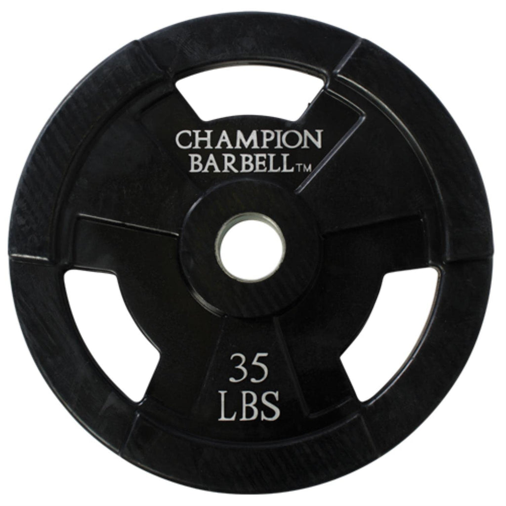 Champion Barbell Olympic Rubber Coated Grip Plate, 2.5-Pound