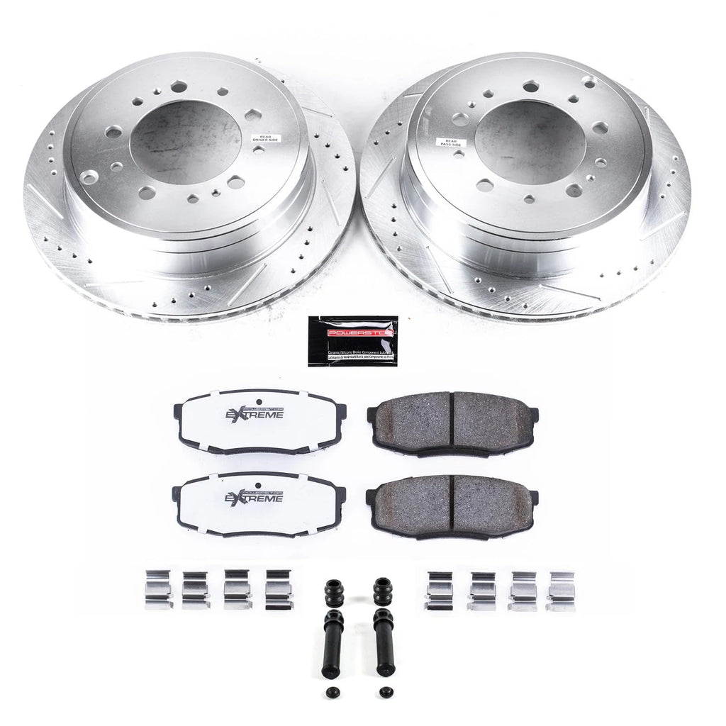 PowerStop Z36 Truck & Tow Brake Pad & Rotor Kit Rear K3073-36