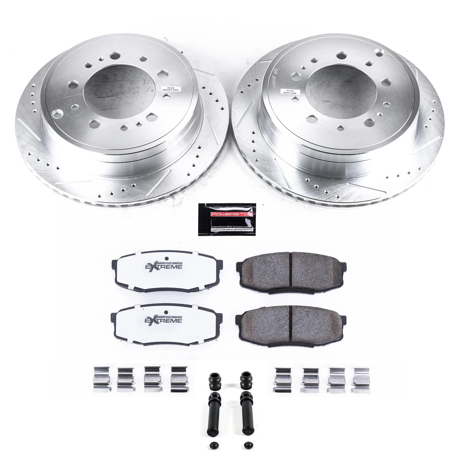 PowerStop Z36 Truck & Tow Brake Pad & Rotor Kit Rear K3073-36