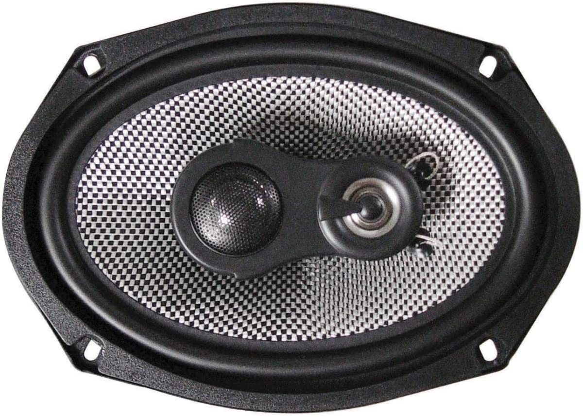 American Bass SQ-6.9 6 x 9 in. 3-Way 100 watt RMS & 4-Ohm & Swivel Tweeter Coax Speaker - Set of 2