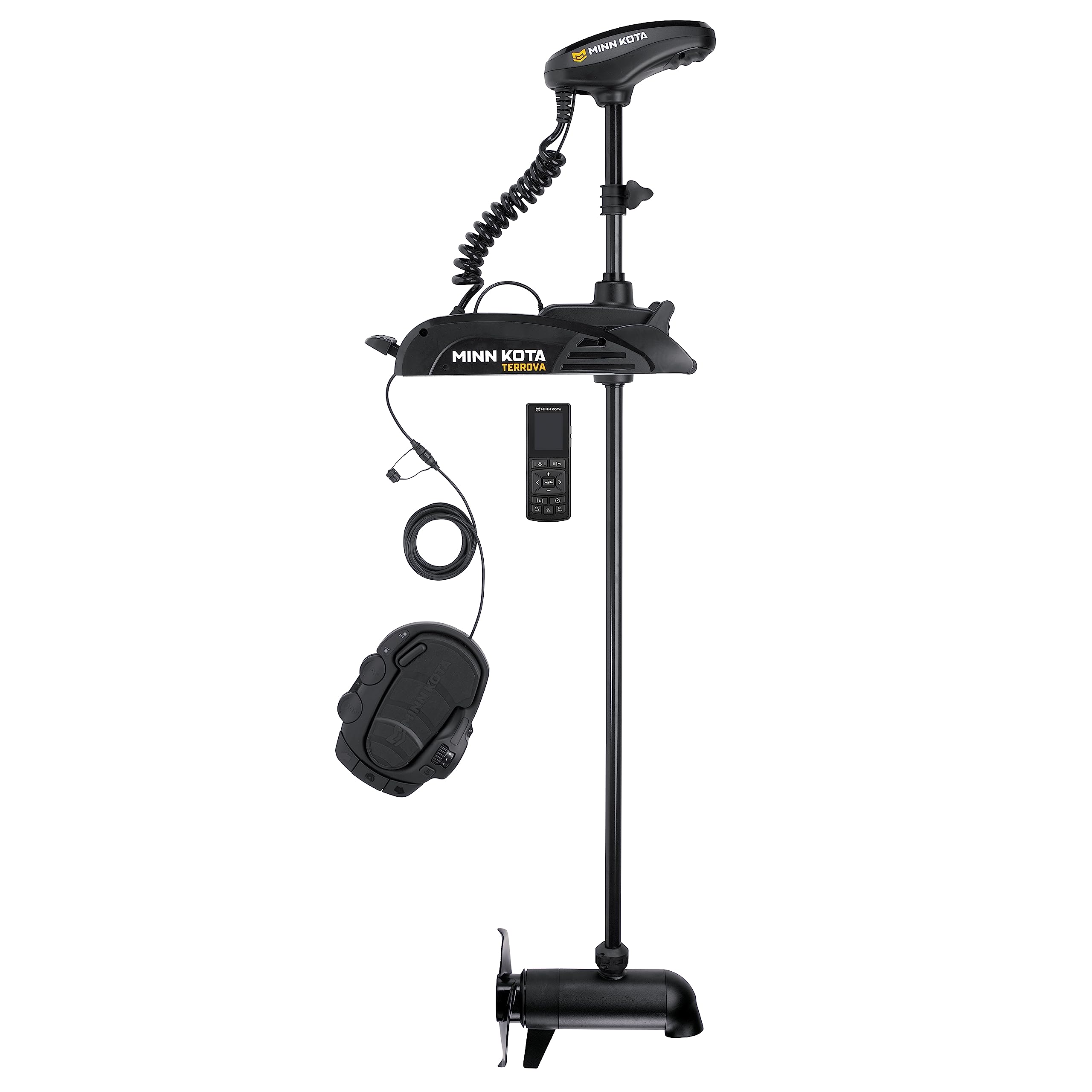 Minn Kota Terrova Bow-Mount Electric Trolling Motor with GPS, Spot-Lock, Dual Spectrum CHIRP Sonar – 112 Lb. Thrust, 60 In. Shaft, Freshwater