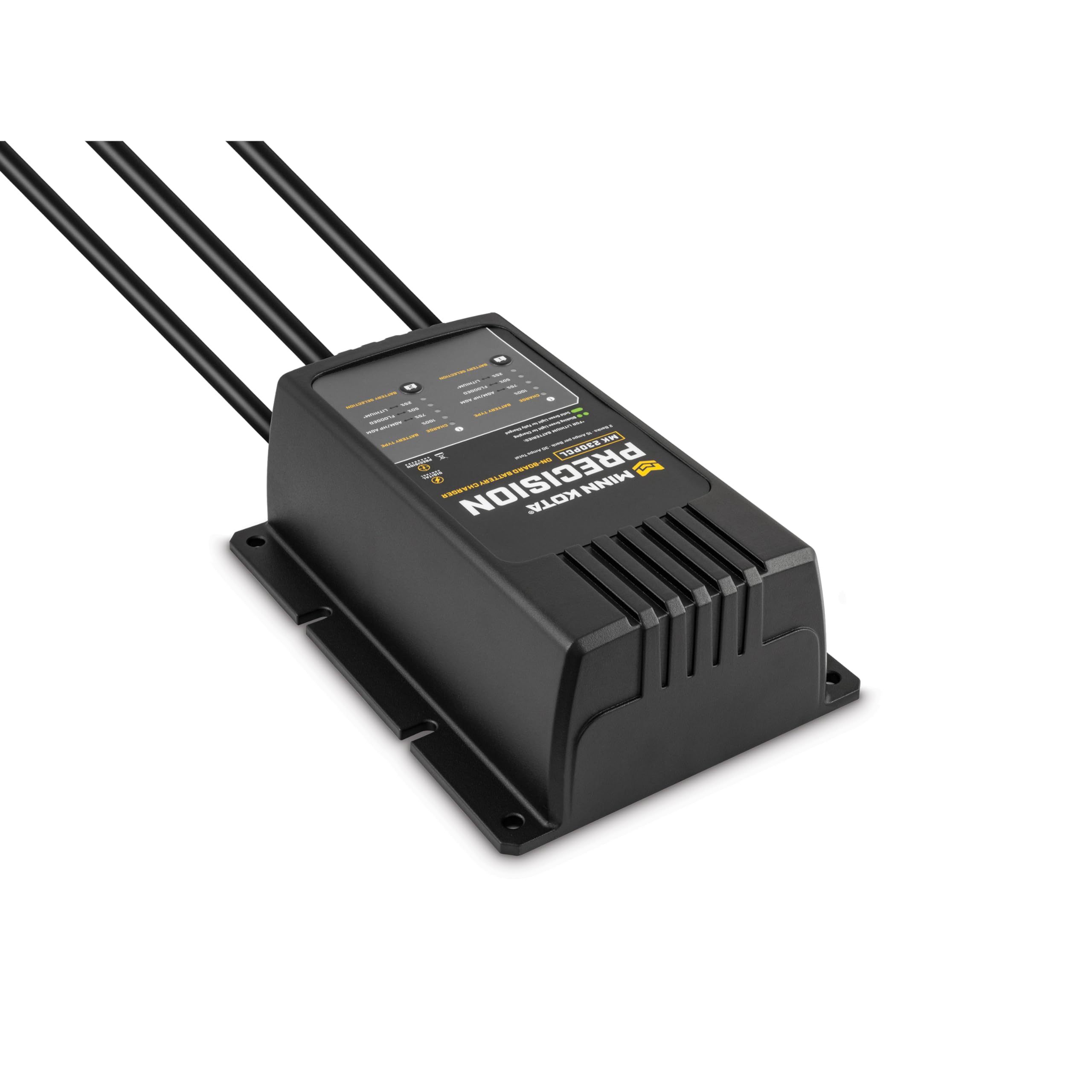 Minn Kota Precision MK-230PCL On-Board Marine Battery Charger – 2 Banks, 15 Amps Each