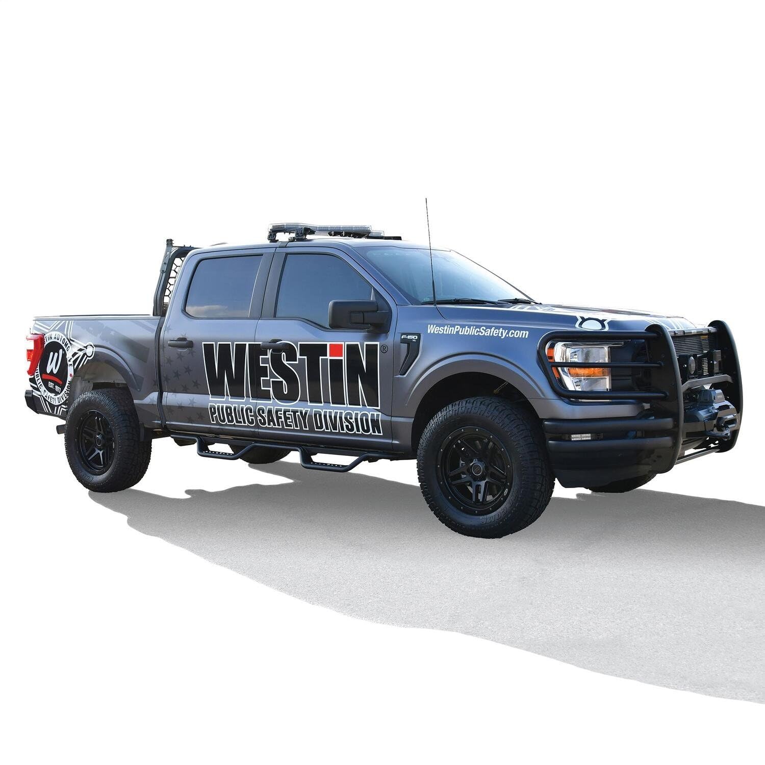 Westin 20-13945 Outlaw Drop Nerf Bars Textured Black Pair