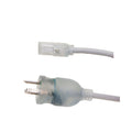 CableWholesale 6 feet Hospital Grade Green Dot Power Cord, Nema 5-15 Male to C13 Female Clear Plug, 18 AWG, SJT, 10 Amp/125 Volt, 10 Amp Power Cable, Grey