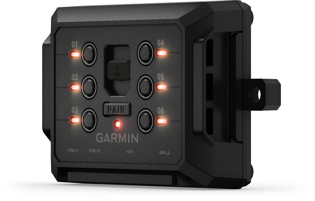 Garmin PowerSwitch, 6 Gang Compact Digital Switch Box, Requires Compatible Garmin Navigator or Smartphone, Switch Panel for Car SUV UTV ATV Caravan Boat Marine