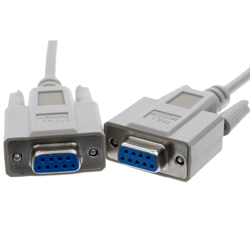 CableWholesale 6-Feet DB9 Male/DB9 Female 8C Null Modem Cable (10D1-20206)