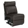 Thomas Payne® Heritage Series RV Theater Seating Armless Recliner, Millbrae – Easy-to-Clean PolyHyde® Vinyl Fabric – Fold-Down Center with Dual cupholders – High-Density Foam Interior – 2020129265