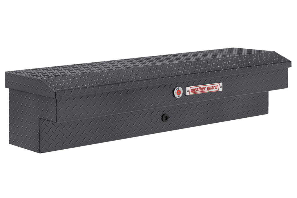 Weather Guard Model 174-6-04 56in Lo-Side Box, Aluminum, Gunmetal Gray, 4.0 cu ft