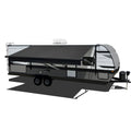 Velarium 14' RV Vinyl Canopy, Black – Heavy-Duty 13.5oz 3-Ply Material, Cold & Crack-Resistant RV Awning, All-Purpose Outdoor Canopy for RVs, Trailers, and Motorhomes (Fabric 13'2")