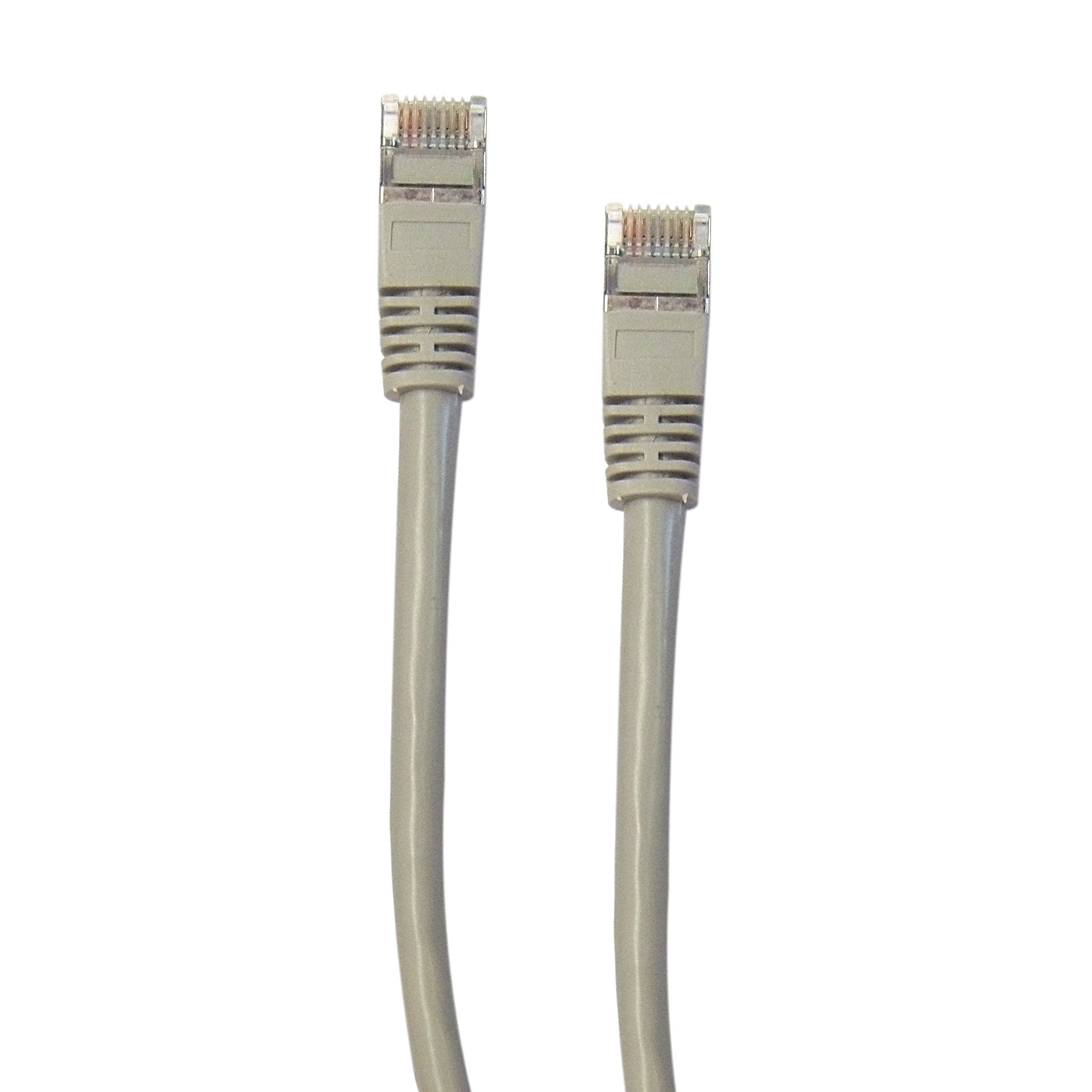 CableWholesale Cat5E 350MHz 50-Feet STP Shielded Cable with Molded Boot, Gray (10X6-52150)