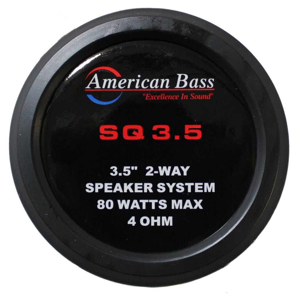 American Bass SQ 3.5" Full Range Speakers, 80, Pair