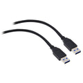 CableWholesale 3 feet USB 3.0 Cable, Black, Type A Male/Type A Male Plug, A Male/Male Super Speed USB Cable, Data Transfer Cable USB 3, Type A Male to Type A Male Cable