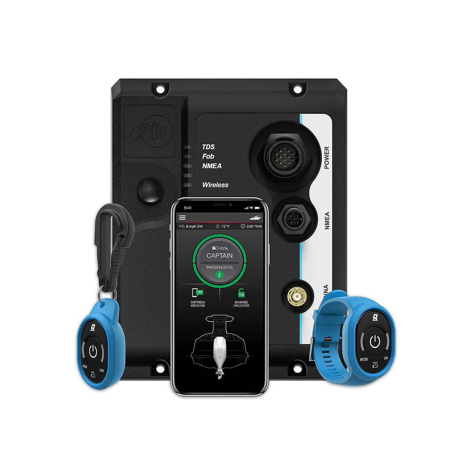 Marine Safety and Security System Kit, All Leading Engine Brands, Single Engine, 8M6007939
