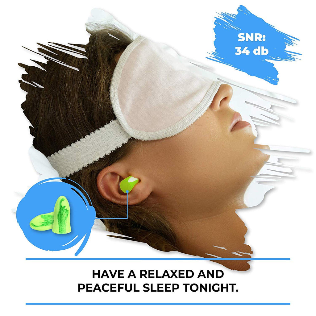 Sound Reducing Professional Ear Plugs - Most effective Noise Reduction Ear Plugs for Concerts, Work, Sleep and Motorcycle Ear Protection - Soft and Comfortable Reusable Ear Plugs - Earplugs Sleep