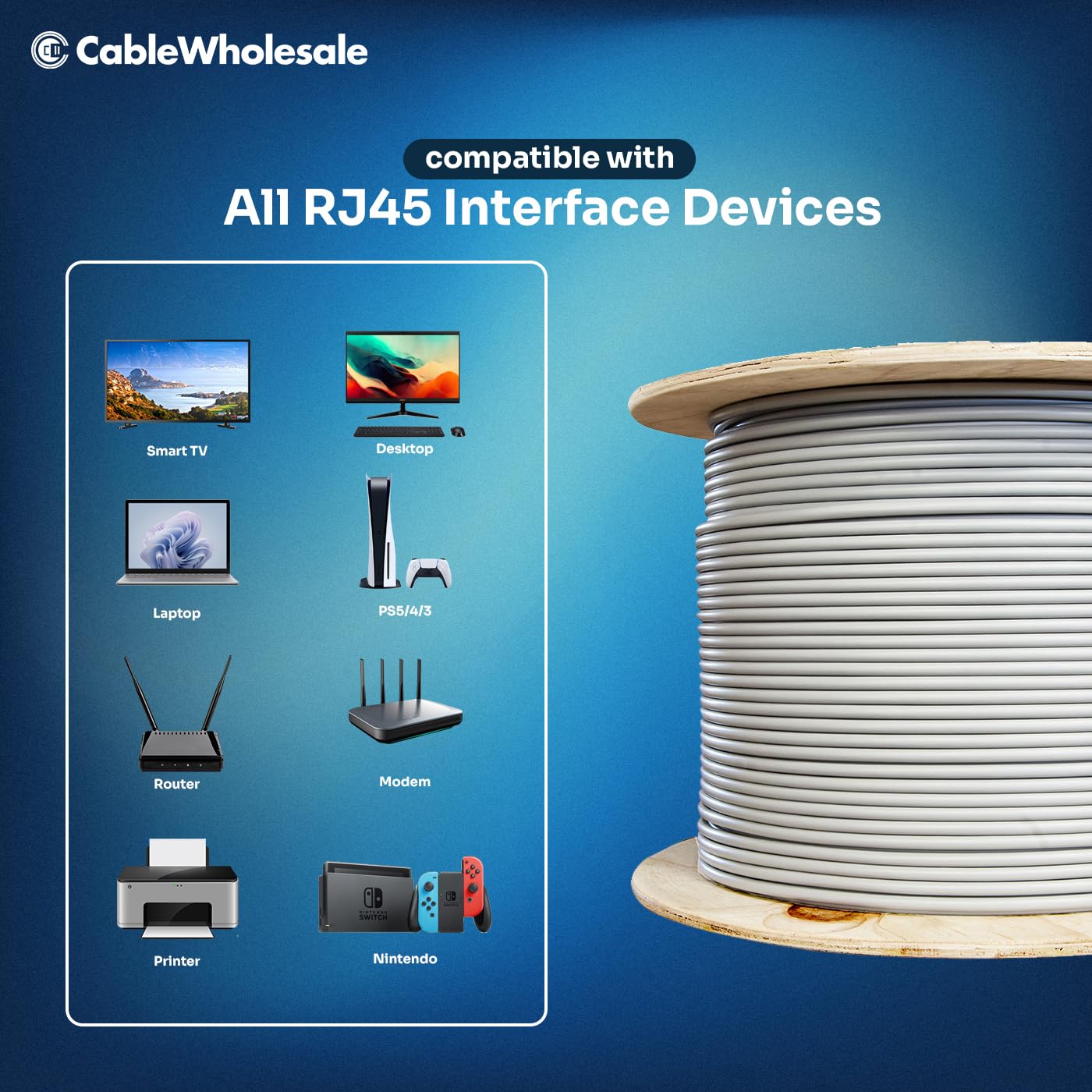 CableWholesale 1000 Foot Bulk Shielded Cat6a Ethernet Cable, F/UTP, Stranded Copper, Spool, 26AWG, 500Mhz, 10Gig Network Patch Cable, 1000 feet Spool, Gray