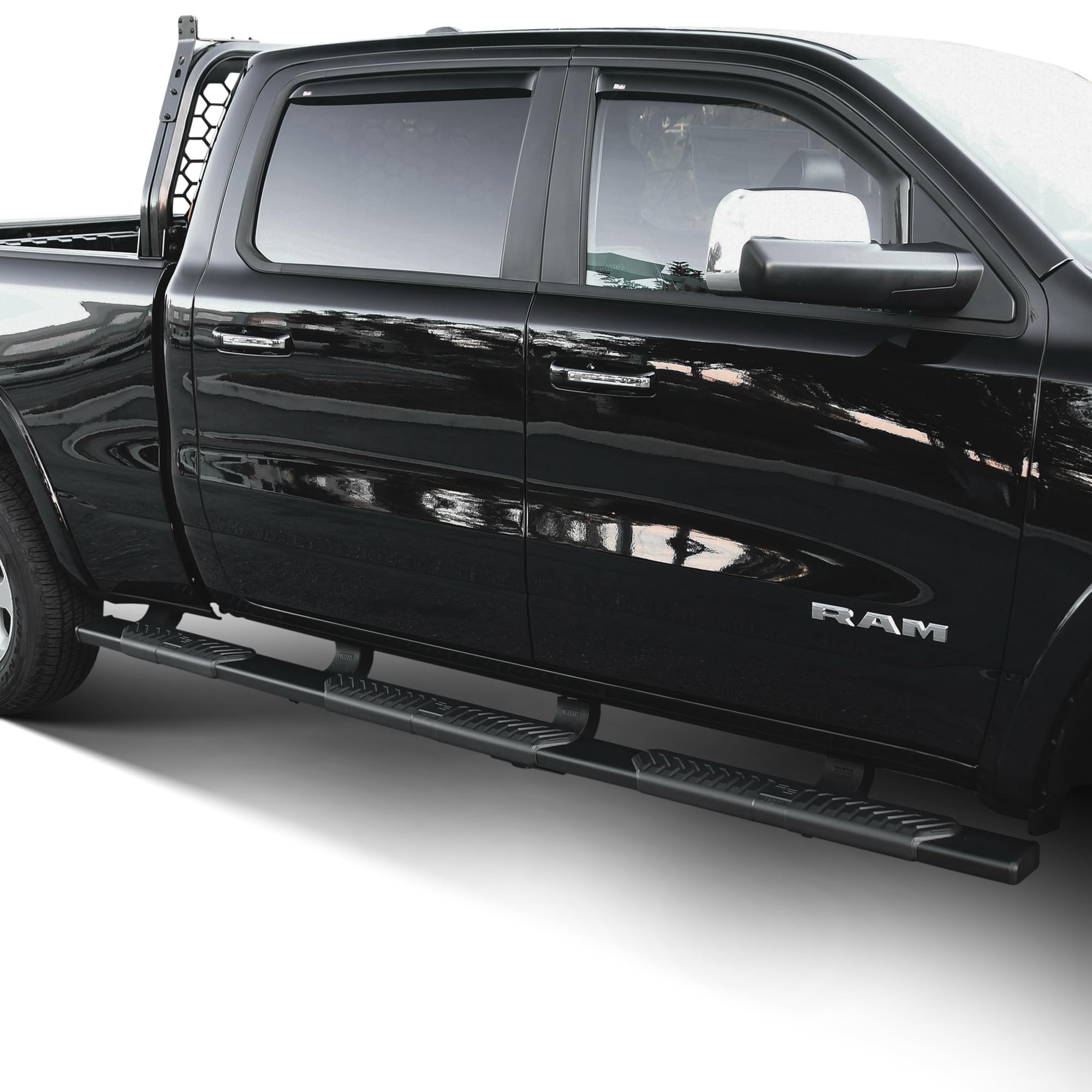 Westin 28-534705 R5 Modular Wheel to Wheel Nerf Bars Black Pair
