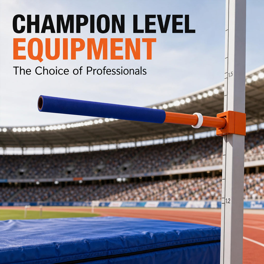 Port-A-Pit Premier High Jump Crossbar | Official High Jump Standards Compatible | Lightweight Durable Track & Field Equipment