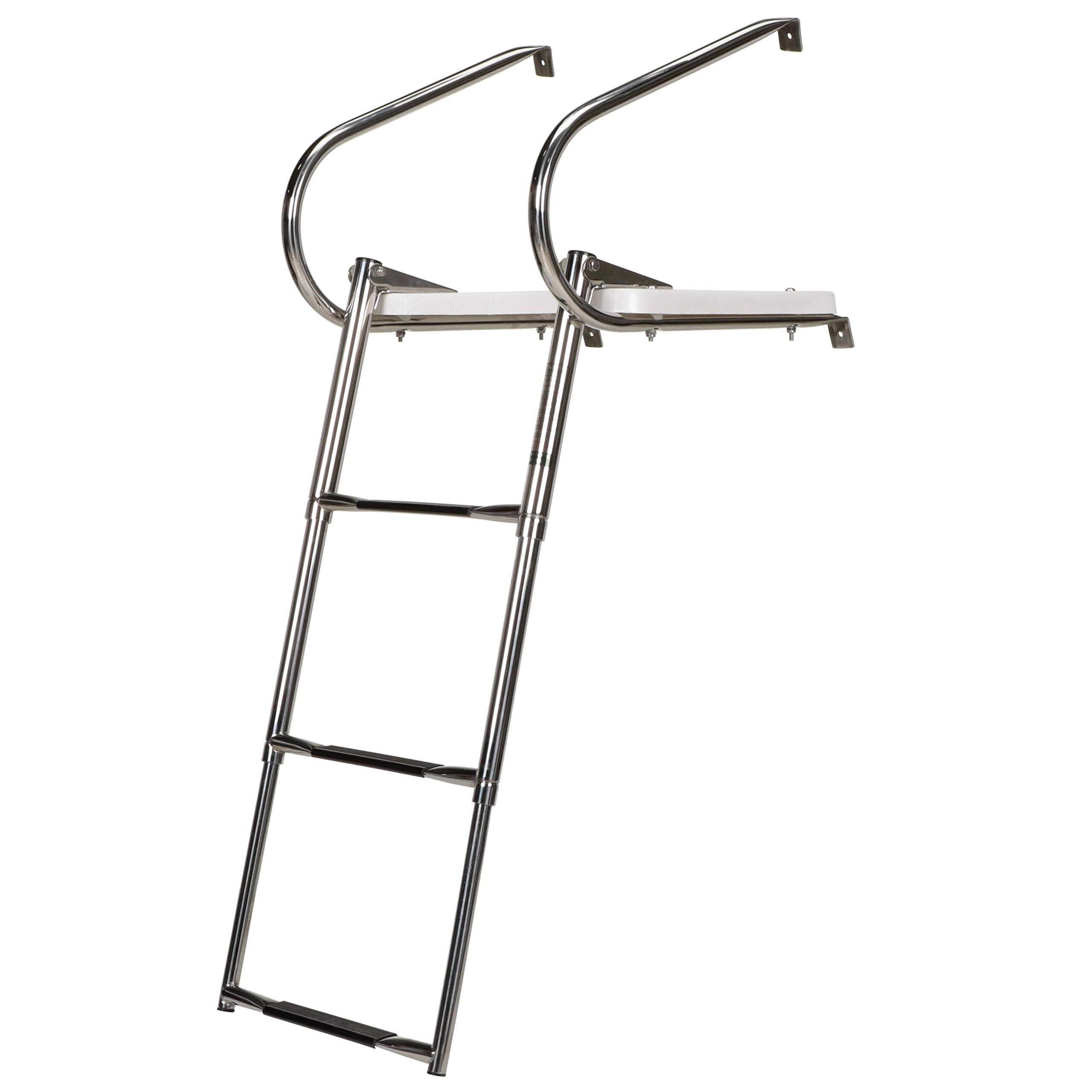 Seachoice Universal Swim Platform w/Top-Mount Telescoping Ladder, 3 Step Ladder, Inboard/Outboard