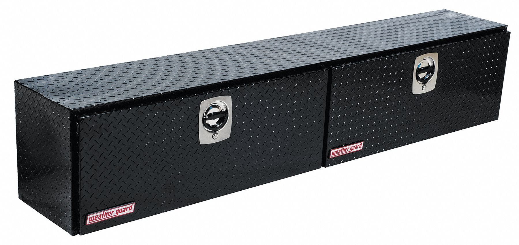 Weather Guard Model 390-5-02 Hi-Side Truck Box, Aluminum, Gloss Black, 11.1 cu ft capacity